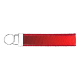 Elegant Red Gradient to Black Wrist Keychain