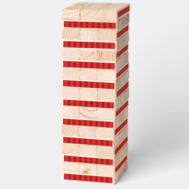 Elegant Red Gradient   Topple Tower (Assembled)