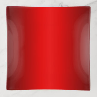 Elegant Red Gradient   Trinket Tray
