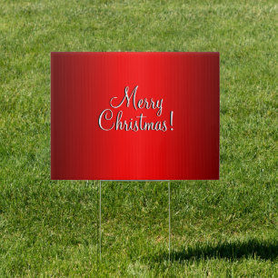 Elegant Red Gradient w Text of Choice Sign