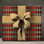 Elegant Red Green Harlequin Luxury Pattern Wrapping Paper<br><div class="desc">Elegant Red Green Harlequin Luxury Pattern Wrapping Paper Gift Wrap features an elegant red and green harlequin pattern. Perfect for gift wrapping for Christmas,  birthdays,  holidays and more. Created by Evco Studio www.zazzle.com/store/evcostudio</div>