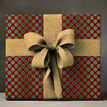 Elegant Red Green Luxury Polka Dot Pattern Wrapping Paper<br><div class="desc">Elegant Red Green Luxury Polka Dot Pattern Wrapping Paper Gift Wrap features an elegant red and green polka dot pattern. Perfect for gift wrapping for Christmas,  birthdays,  holidays and more. Created by Evco Studio www.zazzle.com/store/evcostudio</div>