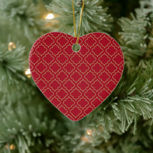 Elegant Red Heart Ornament