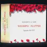 Elegant Red Hearts  3 Ring Binder<br><div class="desc">Elegant Red Hearts</div>