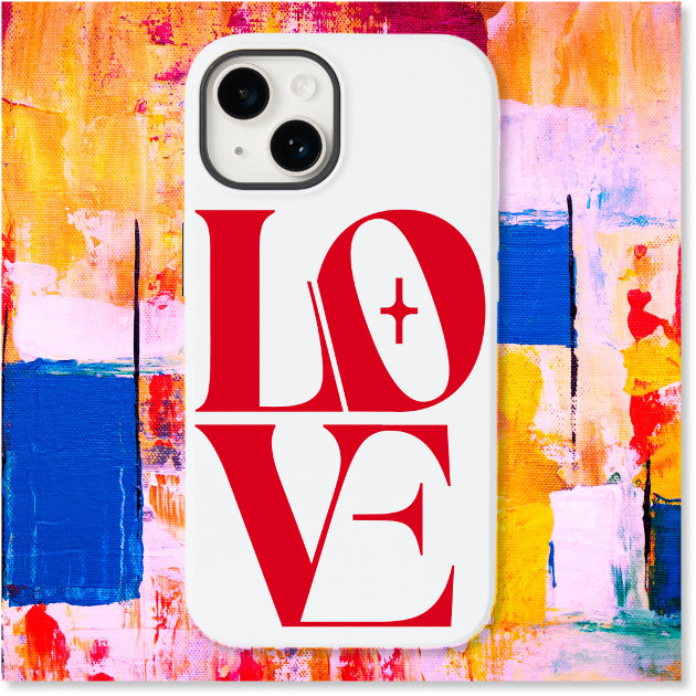 Elegant Red Love Typography Case-Mate iPhone Case