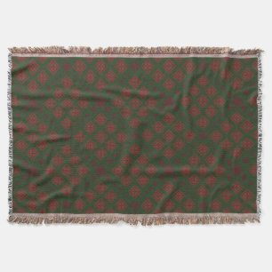 Elegant Red Mandala Geometric Bedroom & Home Texti Throw Blanket