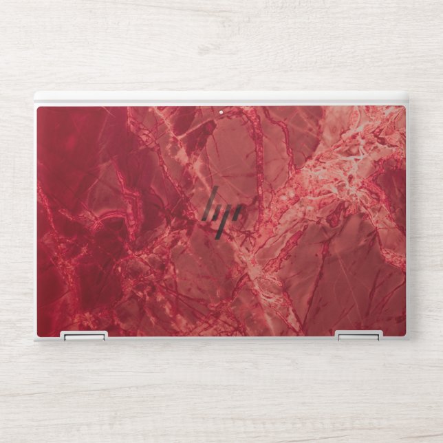Elegant red marble  Elitebook X360 HP Laptop Skin (Front)