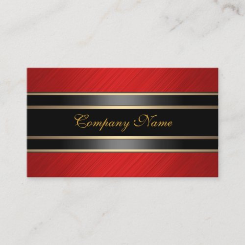 Elegant Red Metal Black Bronze Business Card Templates