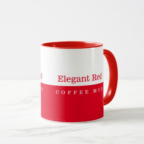 Elegant Red Mug