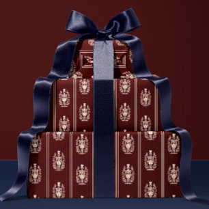 Elegant Red Nutcracker Wrapping Paper