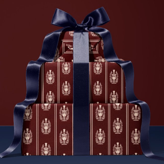 Elegant Red Nutcracker  Wrapping Paper (Creator Uploaded)