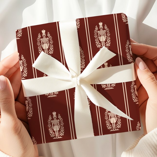 Elegant Red Nutcracker  Wrapping Paper (Creator Uploaded)