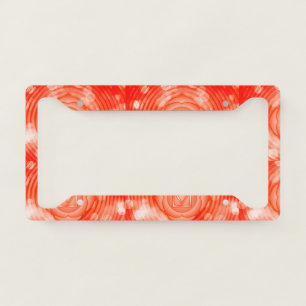 Elegant Red Root Chakra Color Zen Yoga Meditation License Plate Frame