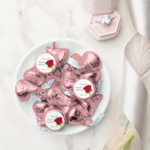 Elegant Red Rose Bridal Shower Hershey®'s Kisses®