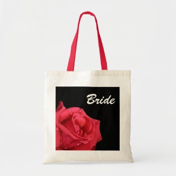 Elegant Red Rose Bride Gift Bag by TwoBecomeOne at Zazzle