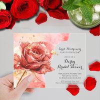 Elegant Red Rose Derby Bridal Shower