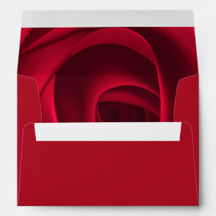 Elegant Red Rose Design Valentine's Day Envelope