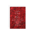 Elegant Red Rose Floral Wedding Invitation | Zazzle