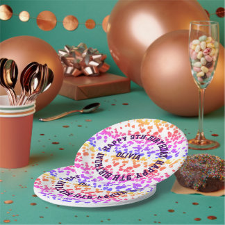 Elegant Red Rose Kids Birthday Party  Paper Plates