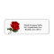 Elegant Red Rose Long Stem Floral Invitation