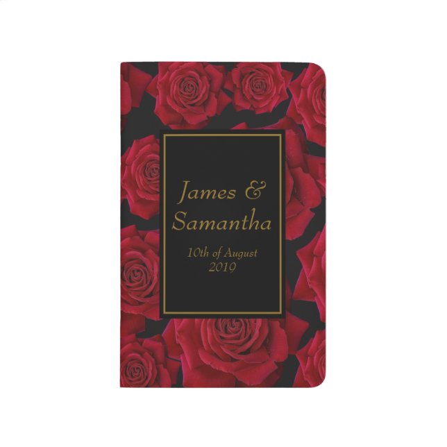 Elegant Red Rose - Wedding Planner Journal (Front)