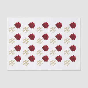 Elegant Red Rose - Wedding Tissue Paper