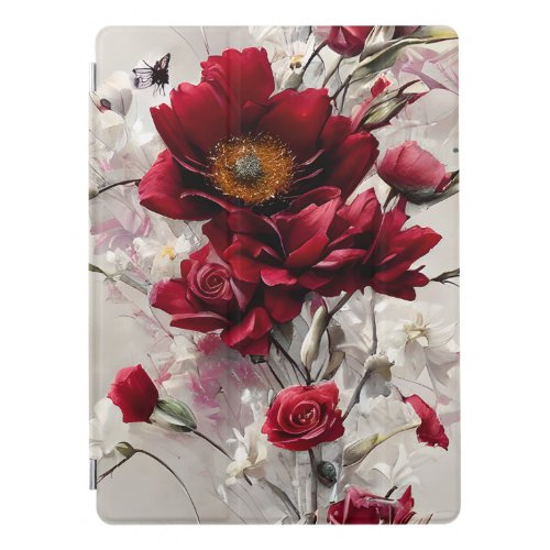 Elegant Red Roses and Flowers Tablet Case