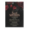 Elegant Red Roses Black Sweet 16