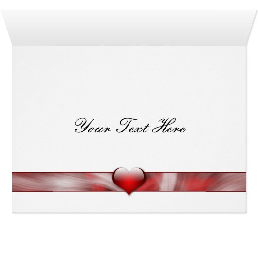 elegant red snowflakes Business Thank You Cards (Inside Horizontal (Bottom))
