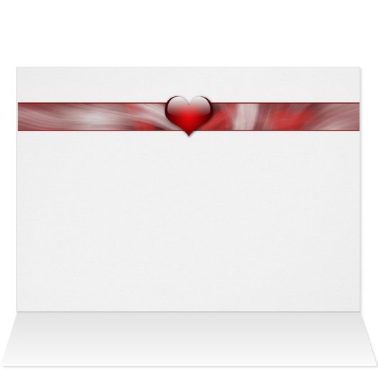 elegant red snowflakes  Business Thank You Cards (Inside Horizontal (Top))