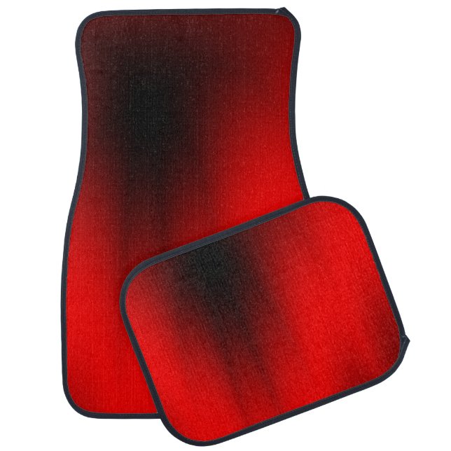 Elegant Red Splash Car and Truck Mats (Set)