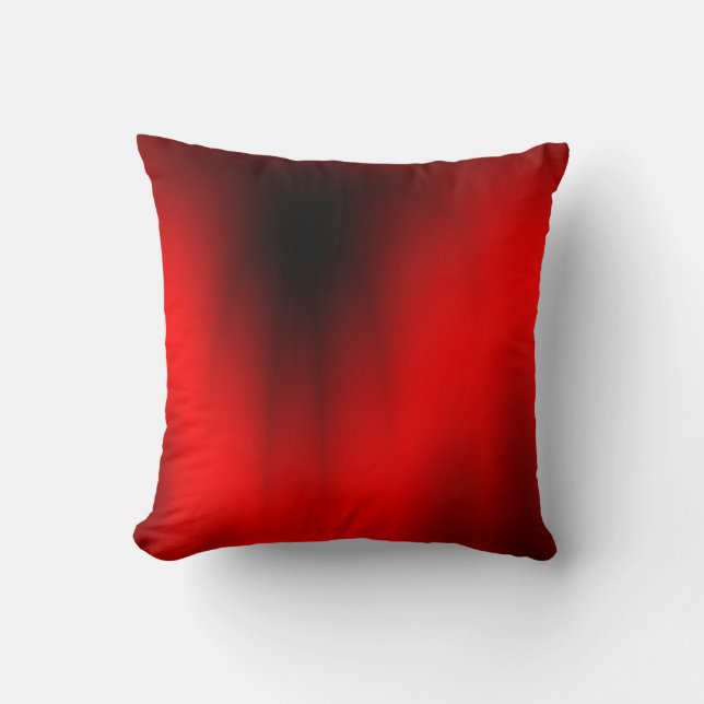 Elegant Red Splash Throw Pillow (Front)