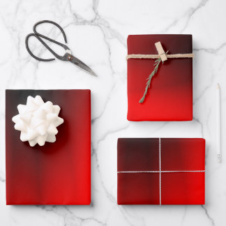 Elegant Red Splash Wrapping Paper Sheets