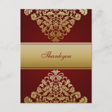 Elegant red Thank You Cards