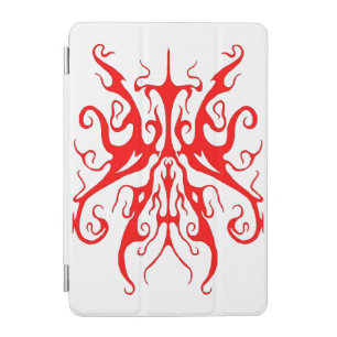 Elegant Red Tribal Mask Abstract Design iPad Mini Cover