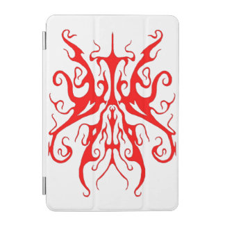 Elegant Red Tribal Mask Abstract Design iPad Mini Cover
