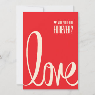 Elegant Red Valentine's Day Card for Your Loved On