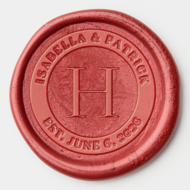 Elegant Red Wax Seal Sticker (Front)