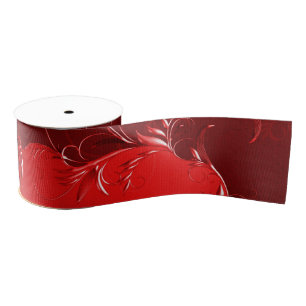 Elegant Red Wedding Grosgrain Ribbon