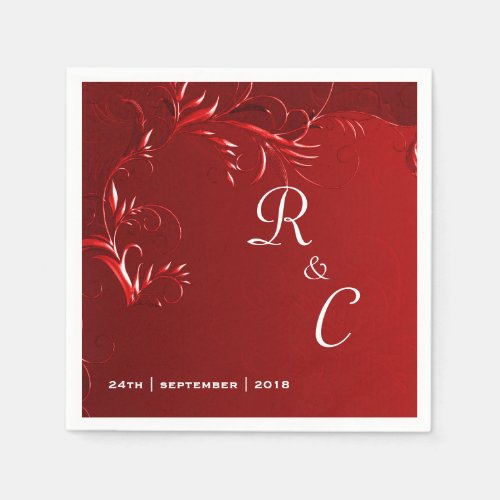 Elegant Red Wedding Reception