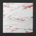 Elegant Red White Faux Marble Christmas Ceramic Tile<br><div class="desc">Elegant Red & White Marble Pattern</div>