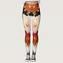 Elegant Red White & Pink Watercolor Floral Pattern