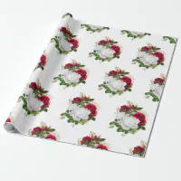 Vintage Rose Bouquet Wrapping Paper