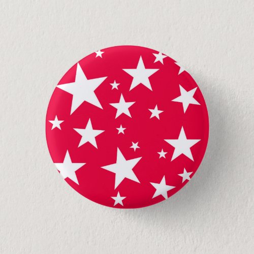 Elegant Red White Stars Christmas Template Button