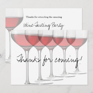 Elegant Red Wine Glasses Invitation