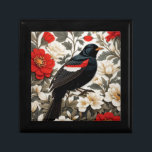 Elegant Red-winged Blackbird Red and Cream Floral Gift Box<br><div class="desc">Present your gifts in style with this Elegant Red-winged Blackbird Red and Cream Floral Gift Box, featuring a beautifully detailed red-winged blackbird set against a rich red and cream floral design. The striking contrast of the dark bird and warm botanical tones creates a sophisticated, nature-inspired look that makes any gift...</div>