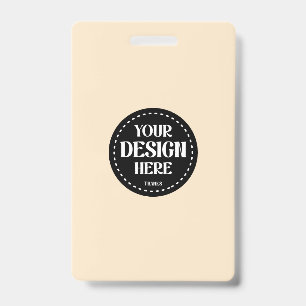 Elegant, refined, sleek & minimalist badge