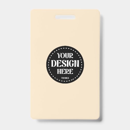 Elegant, refined, sleek & minimalist badge