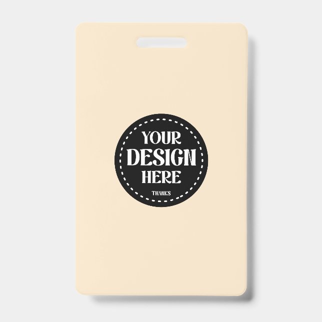 Elegant, refined, sleek & minimalist badge (Front)