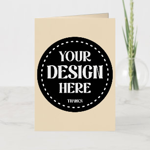 Elegant, refined, sleek & minimalist foil greeting card